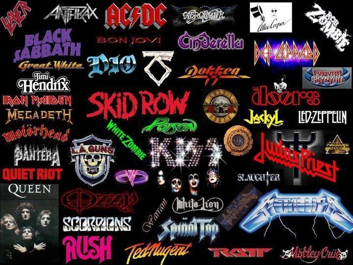 Rock and Metal Band Logo - Pin by Eliz Levenson on Rock n roll in 2019 | Rock bands, Rock, Rock ...