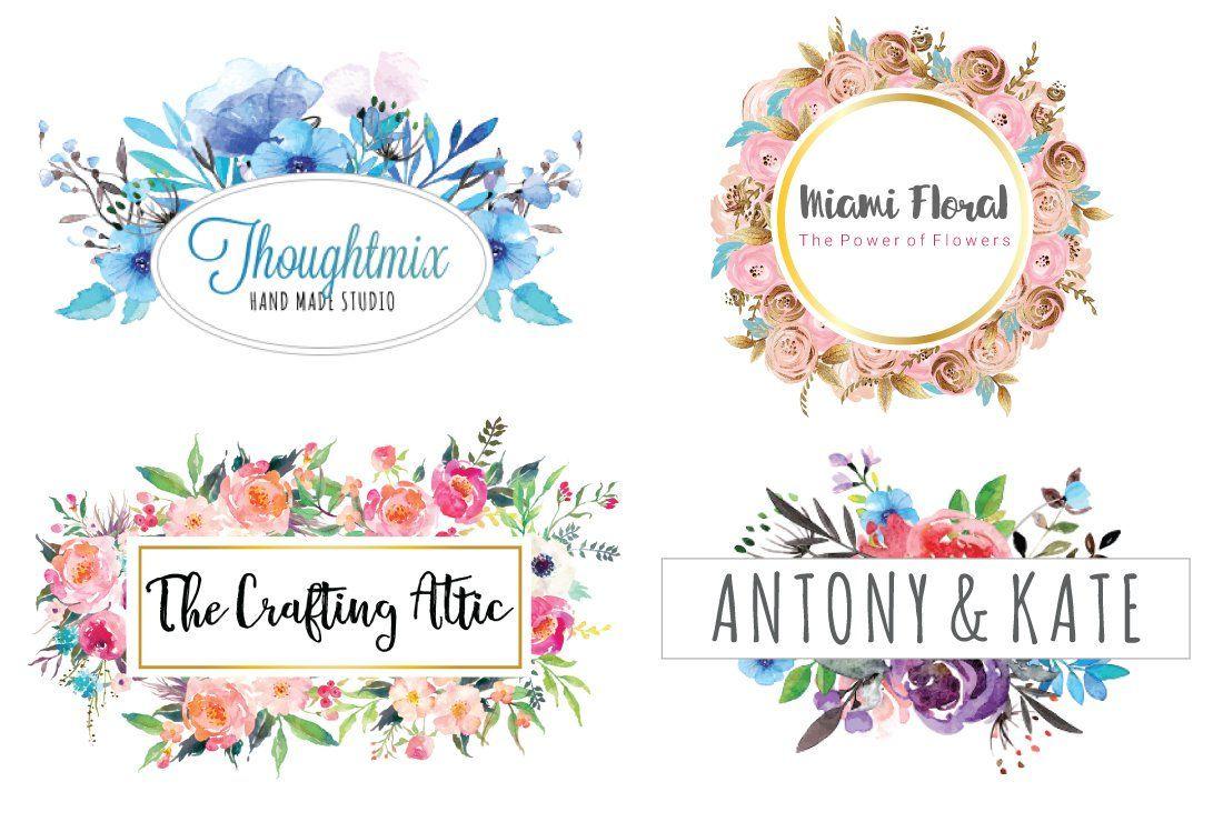 Floral Watercolor Logo - Floral watercolor logo (@isu_logo) | Twitter