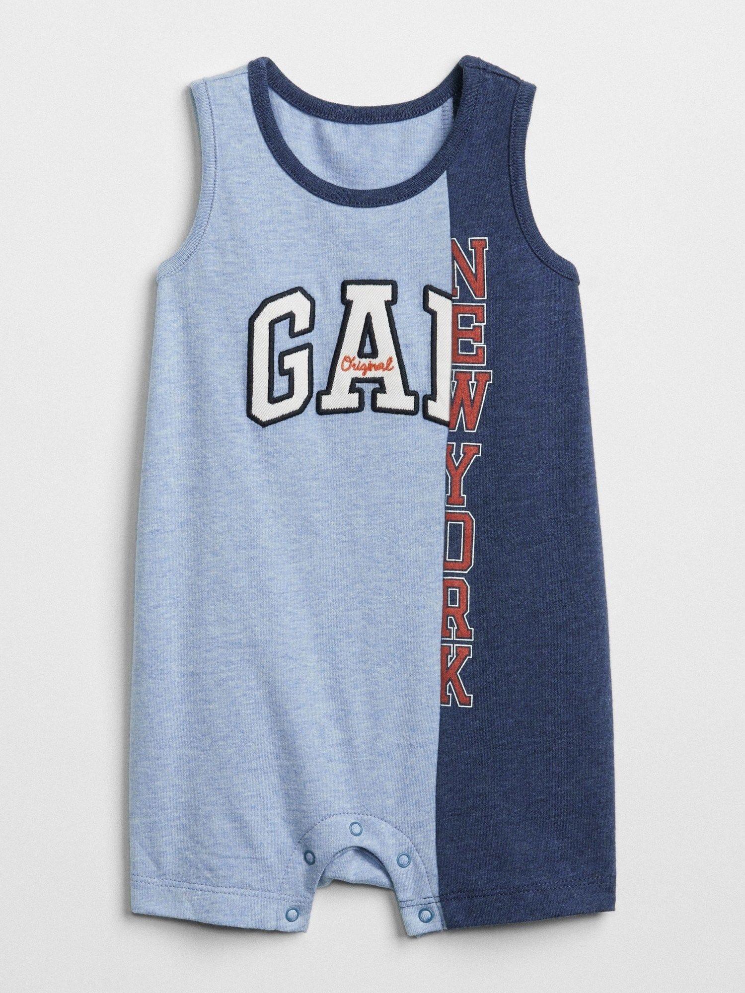 Baby Gap Logo - babyGap Logo Remix Shorty One-Piece | Gap® UK