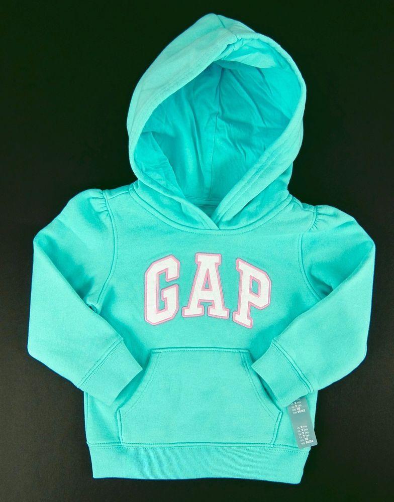 Baby Gap Logo - Baby Gap Girls Logo Hoodie Sweatshirt Pullover Blue-Green Size 2T 5T ...