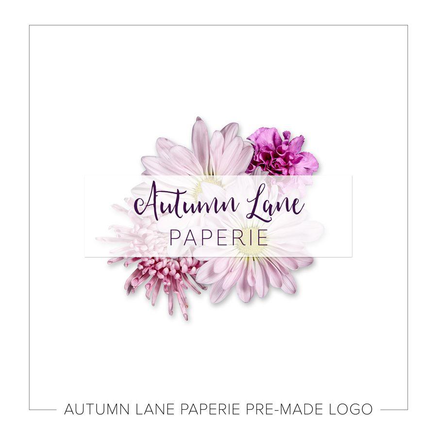 Floral Watercolor Logo - Pink Floral Watercolor Logo