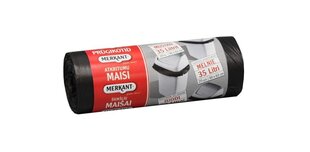 Atkritumu maisi Merkant 35 L melni 20 gab HD cena un informācija | Miskastes maisi | 220.lv