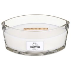 WoodWick ароматическая свеча White Tea & Jasmine, 453,6 г цена и информация | Подсвечники, свечи | 220.lv