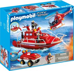 95037 PLAYMOBIL® City Action Ugunsdzēsēju komandas komplekts ar zemūdeni cena un informācija | Konstruktori | 220.lv