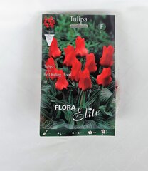 Tulpes Red Riding Hood, 10 gab. cena un informācija | Sīpolpuķes | 220.lv