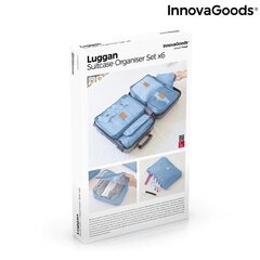 ORGANIZĒJOŠS ČEMODĀNA SOMU KOMPLEKTS LUGGAN INNOVAGOODS 6 DAUDZUMS cena un informācija | Koferi, ceļojumu somas | 220.lv