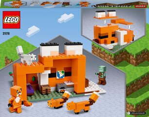 21178 LEGO® Minecraft Lapsu māja cena un informācija | Konstruktori | 220.lv