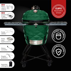 Keramikas grils Kamado Club Pro 2 Premium+, zaļš cena un informācija | Grili | 220.lv