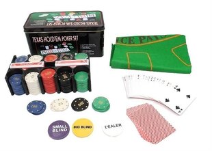 Poker Texas Game Set Box cena un informācija | Azartspēles, kārtis, pokers | 220.lv