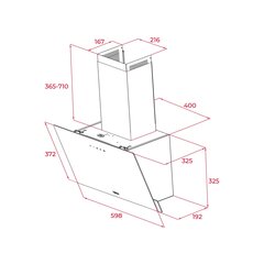 Teka DVN64030WH cena un informācija | Tvaika nosūcēji | 220.lv