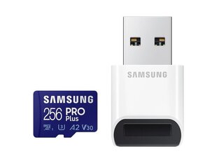 MEMORY MICRO SDXC PRO+ 256GB/W/READER MB-MD256KB/WW SAMSUNG cena un informācija | Atmiņas kartes mobilajiem telefoniem | 220.lv