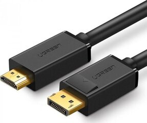 Ugreen Uni-directional DisplayPort to HDMI cable 4K 30 Hz 32 AWG 2 m (DP101 10202) cena un informācija | Kabeļi un vadi | 220.lv