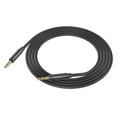 Hoco UPA19 Aux Audio vads 3.5 mm -> 3.5 mm 2m Melns cena un informācija | Kabeļi un vadi | 220.lv