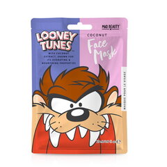 Mad Beauty Looney Tunes Pēc Vasaras saules & baseina Bērnu mitrinoša joku sejas maska (1 gab. Taz kokosu x25 ml) cena un informācija | Bērnu kosmētika, līdzekļi jaunajām māmiņām | 220.lv