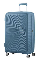 American Tourister rokas bagāža Soundbox Spinner Stone Blue 55 cm, cena un informācija | Koferi, ceļojumu somas | 220.lv