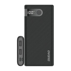 Dudao power bank 10000 mAh 2x USB / USB Type C / micro USB 2 A with LED screen black (K9Pro-02) cena un informācija | Lādētāji-akumulatori (Power bank) | 220.lv