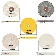 200 mm pulēšanas šķēles pulēšanai, mīksta | smalks | Medijs | Rupja | Neapstrādāts | Lai slīpētu vēderu ar 16 mm ērkšķu caurumu 5 gabali cena un informācija | Rokas instrumenti | 220.lv