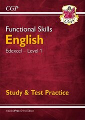 Functional Skills English: Edexcel Level 1 - Study & Test Practice цена и информация | Книги для подростков  | 220.lv