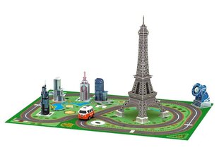 3D puzle Eiffel Tower ar mašīnu цена и информация | Пазлы | 220.lv