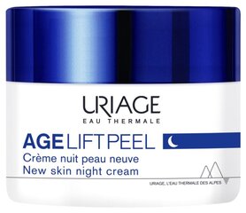 Pīlings nakts sejas krēms Uriage Age Lift Peel, 50 ml cena un informācija | Sejas krēmi | 220.lv