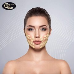 CureTape® Beauty kinezioloģiskais teips sejai un jutīgajām zonām, miesas krāsā cena un informācija | Ķermeņa daļu fiksatori | 220.lv