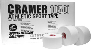 Neelastīgs sporta teips CRAMER Cramer 1050i, 3,8 cm x 13,7 m, balts cena un informācija | Ķermeņa daļu fiksatori | 220.lv