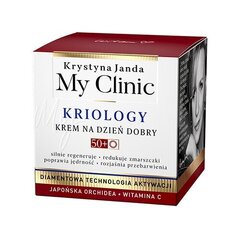 Dienas sejas krēms Krystyna Janda My clinic Kriology Japāņu orhideja un C vitamīns 50+, 50 ml cena un informācija | Sejas krēmi | 220.lv