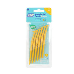 TePe Angle Interdental Brush ( 6 Pcs ) 0.7 mm žlutý cena un informācija | Zobu pastas, birstes | 220.lv