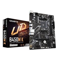 Gigabyte B450M K (rev. 1.0), Micro ATX, AM4, DDR4 cena un informācija | Mātesplates | 220.lv