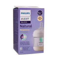 Zīdīšanas pudelīte Philips Avent Natural Response SCY670/01, 0+ mēn, 120 ml cena un informācija | Bērnu pudelītes un to aksesuāri | 220.lv