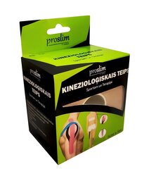 Kinezioloģiskais teips ProSlim/T-active 5cm x 5m - Zaļš cena un informācija | Ķermeņa daļu fiksatori | 220.lv