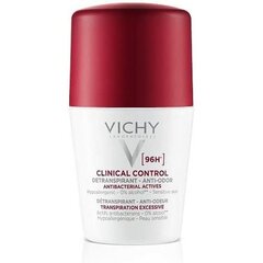 Roll-on dezodorants Vichy Clinical Control 96 stundas, Universāls 50 ml cena un informācija | Dezodoranti | 220.lv