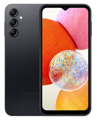 Samsung Galaxy A14 4G 4/64GB Black SM-A145RZKUEUE cena un informācija | Mobilie telefoni | 220.lv