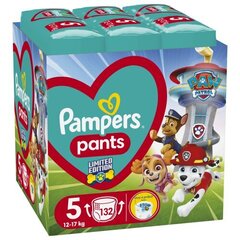 Pampers Pants Paw Patrol Autiņbiksītes, Izmērs 5, 132 Autiņbiksītes, 12-17kg cena un informācija | Autiņbiksītes | 220.lv