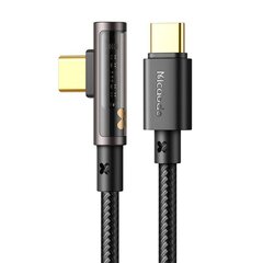 Mcdodo CA-3401 USB to USB-C Prism 90 degree cable, 100W, 1.8m (black) cena un informācija | Kabeļi un vadi | 220.lv