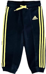 Adidas Bikses I ESS KN PANT Black Yellow F49789 F49789/86 cena un informācija | Bikses zēniem | 220.lv