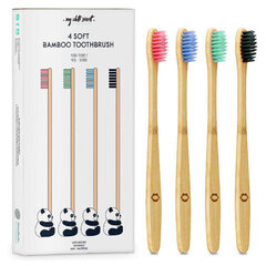 My White Secret Bambusa zobu birste (Bamboo Toothbrush) 4 gab. cena un informācija | Zobu pastas, birstes | 220.lv