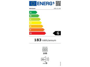 Whirlpool Vīna dzesētājs ADN231 cena un informācija | Vīna ledusskapji | 220.lv