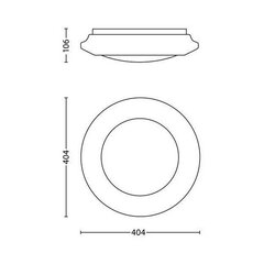 Потолочный светильник LED Philips Cinnabar цена и информация | Монтируемые светильники, светодиодные панели | 220.lv