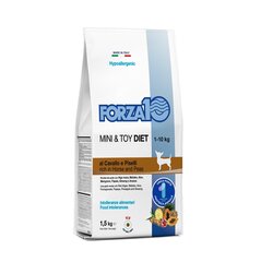 Forza10 Mini & Toy Diet pieaugušiem alerģiskiem mazo šķirņu suņiem ar zirga gaļu un zirņiem, 1,5 kg cena un informācija | Sausā barība suņiem | 220.lv