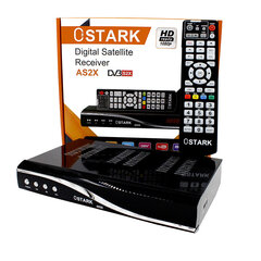 Ostark AS2X digitālais satelītu uztvērējs, DVB-S/S2X, HDMI, SCART, RJ45 Ethernet, FHD 1080P, USB WiFi iekļauts cena un informācija | Virszemes TV uztverēji | 220.lv