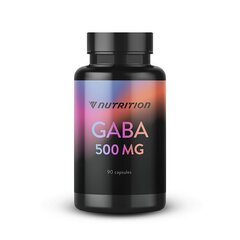 Uztura bagātinātājs kognitīvai veselībai VNutrition GABA 500 mg (90 kapsulas) cena un informācija | Vitamīni, preparāti, uztura bagātinātāji labsajūtai | 220.lv