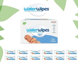 Влажные салфетки Waterwipes, 12 x 60 шт. цена и информация | Косметика для мам и детей | 220.lv