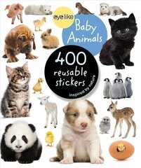 Eyelike Stickers: Baby Animals cena un informācija | Grāmatas mazuļiem | 220.lv