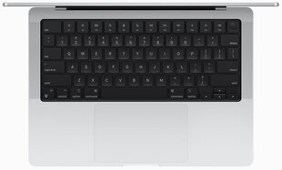 MacBook Pro 14" Apple M3 8C CPU, 10C GPU/8GB/512GB SSD/Silver/INT - MR7J3ZE/A cena un informācija | Portatīvie datori | 220.lv