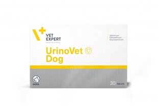 Piedeva suņiem Vet Expert Urinovet Dog, 30 tab cena un informācija | Vitamīni, uztura bagātinātāji, pretparazītu līdzekļi suņiem | 220.lv