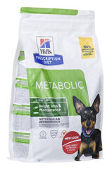 Hill"S PD Canine Metabolic Mini pieaugušiem mazo šķirņu suņiem, 1 kg cena un informācija | Sausā barība suņiem | 220.lv