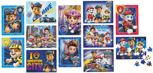 Puzļu komplekts Paw Patrol 12in1, 12 x 48 d. цена и информация | Пазлы | 220.lv