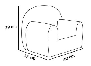 Bērnu krēsls Fortisline, rozā cena un informācija | Sēžammaisi, klubkrēsli, pufi bērniem | 220.lv