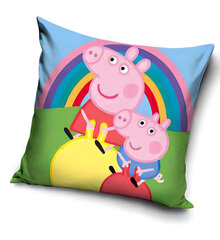 Spilvena pārvalks Peppa Pig Rainbow 40x40 cm cena un informācija | Oriģināli spilveni, pārvalki | 220.lv